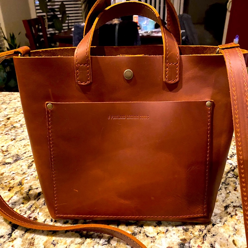 Portland Leather Goods Mini Crossbody Tote